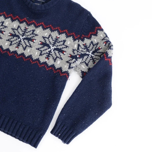 Vintage Sonoma Navy Knit Crewneck Sweater Size  Large - Picture 5 of 11